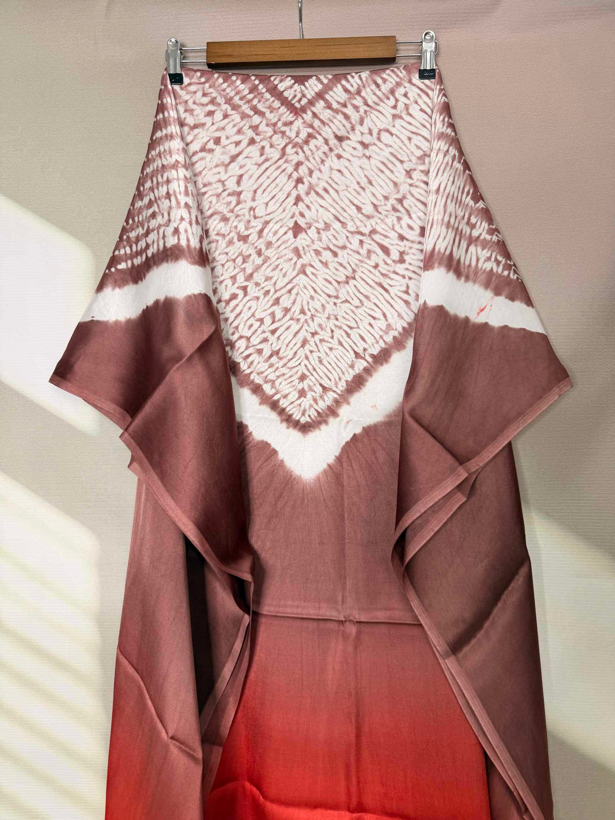 Shibori Modal Plain Multi Kaftan - Unstiched