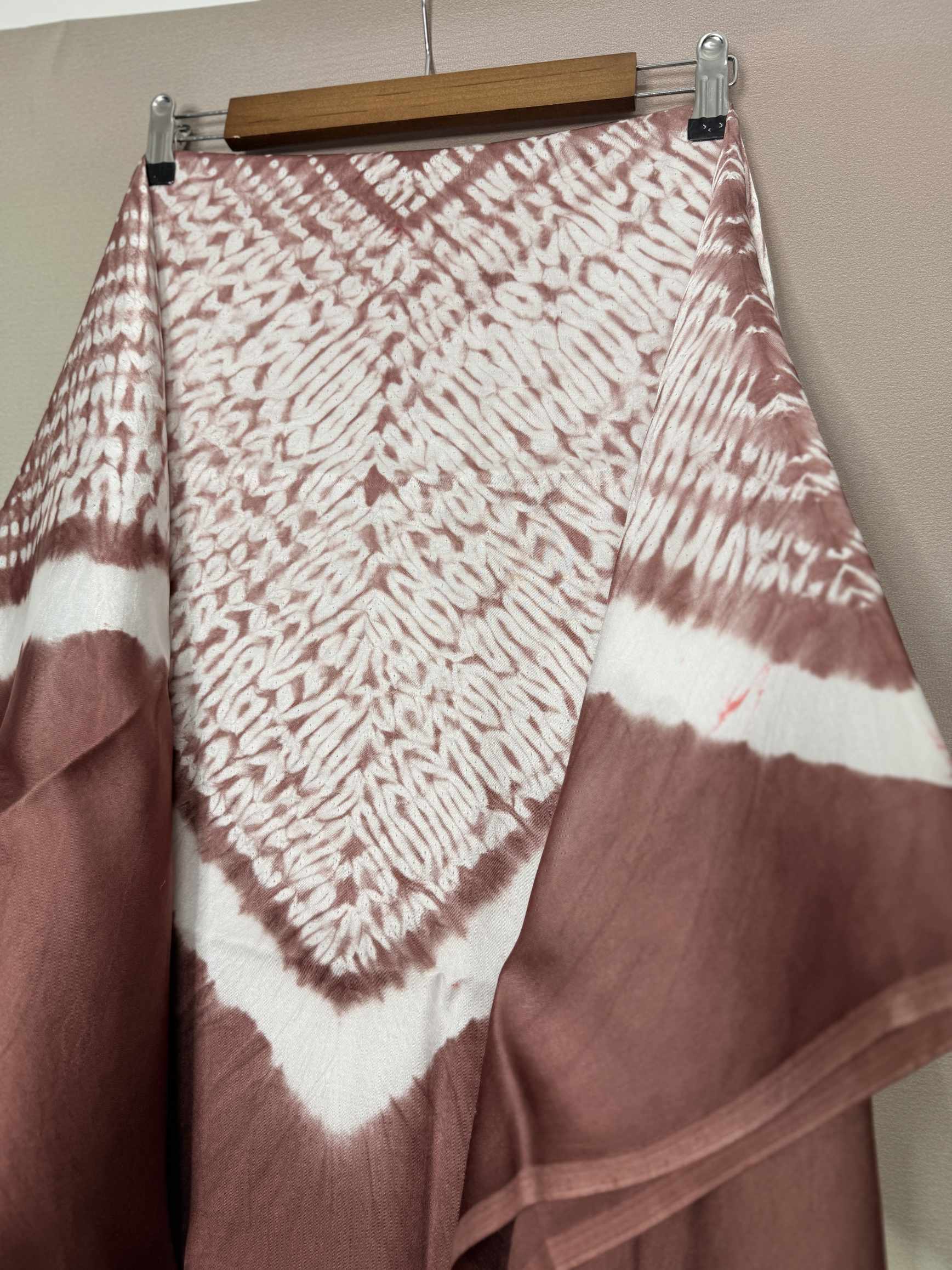 Shibori Modal Plain Multi Kaftan - Unstiched