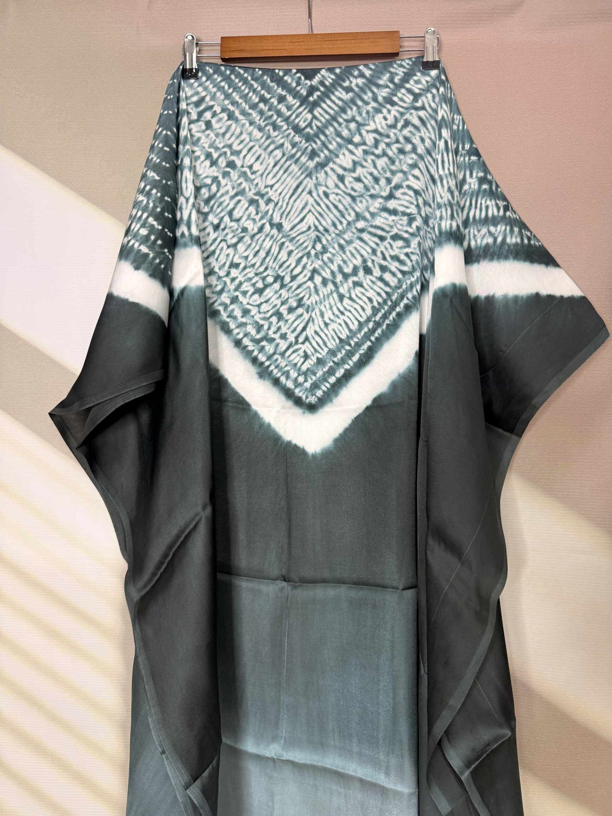Shibori Modal Plain Multi Kaftan - Unstiched