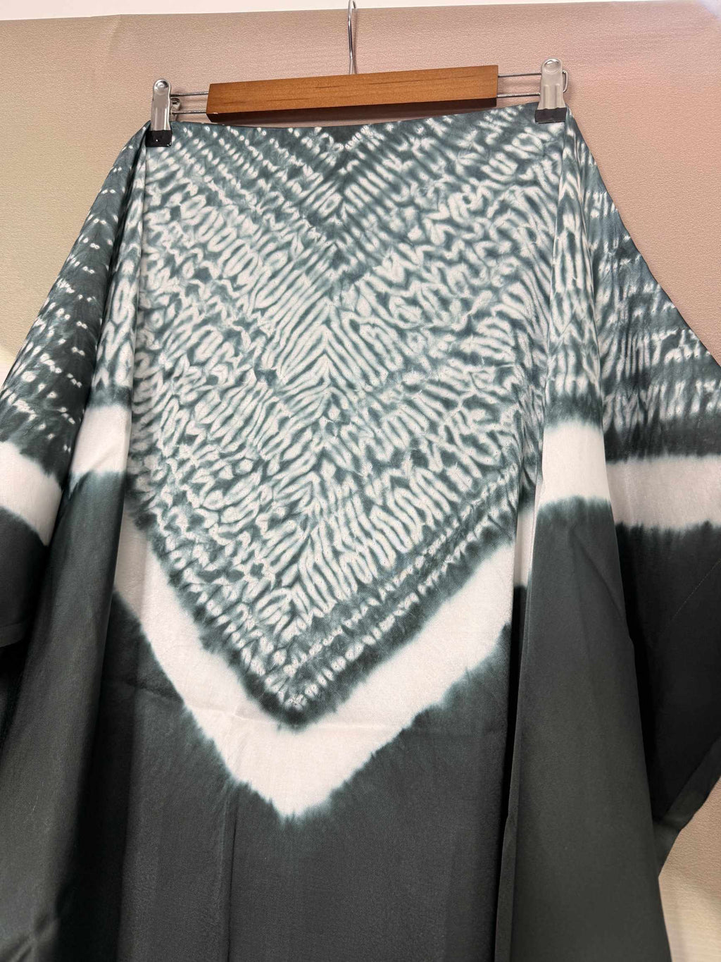 Shibori Modal Plain Multi Kaftan - Unstiched
