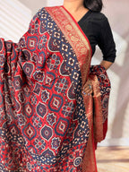 Ajarakh Dola Jari Dupatta