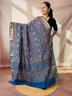 Ajarakh Dola Jari Dupatta