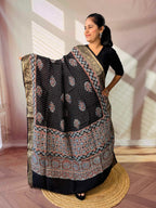 Ajarakh Dola Jari Dupatta