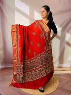 Ajarakh Dola Jari Dupatta