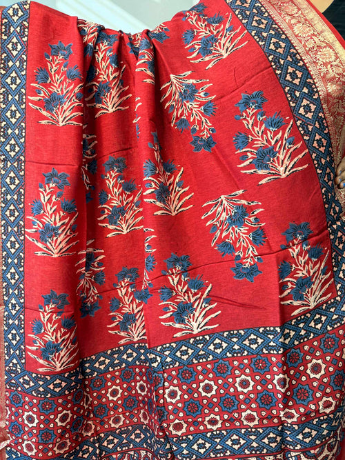 Ajarakh Dola Jari Dupatta