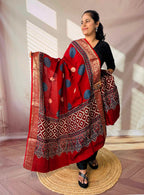 Ajarakh Dola Jari Dupatta