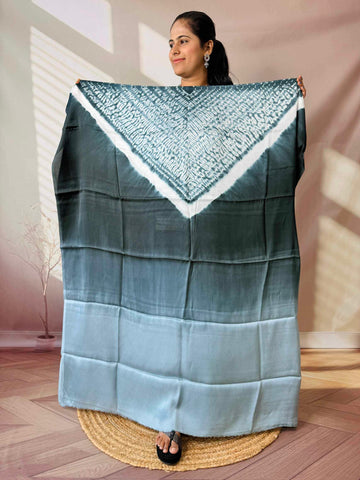 Shibori Modal Plain Multi Kaftan - Unstiched