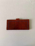 Brown Punching Flap Leather Wallet