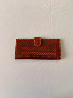 Brown Punching Flap Leather Wallet