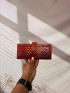 Brown Punching Flap Leather Wallet