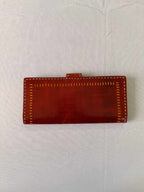 Brown Punching Flap Leather Wallet