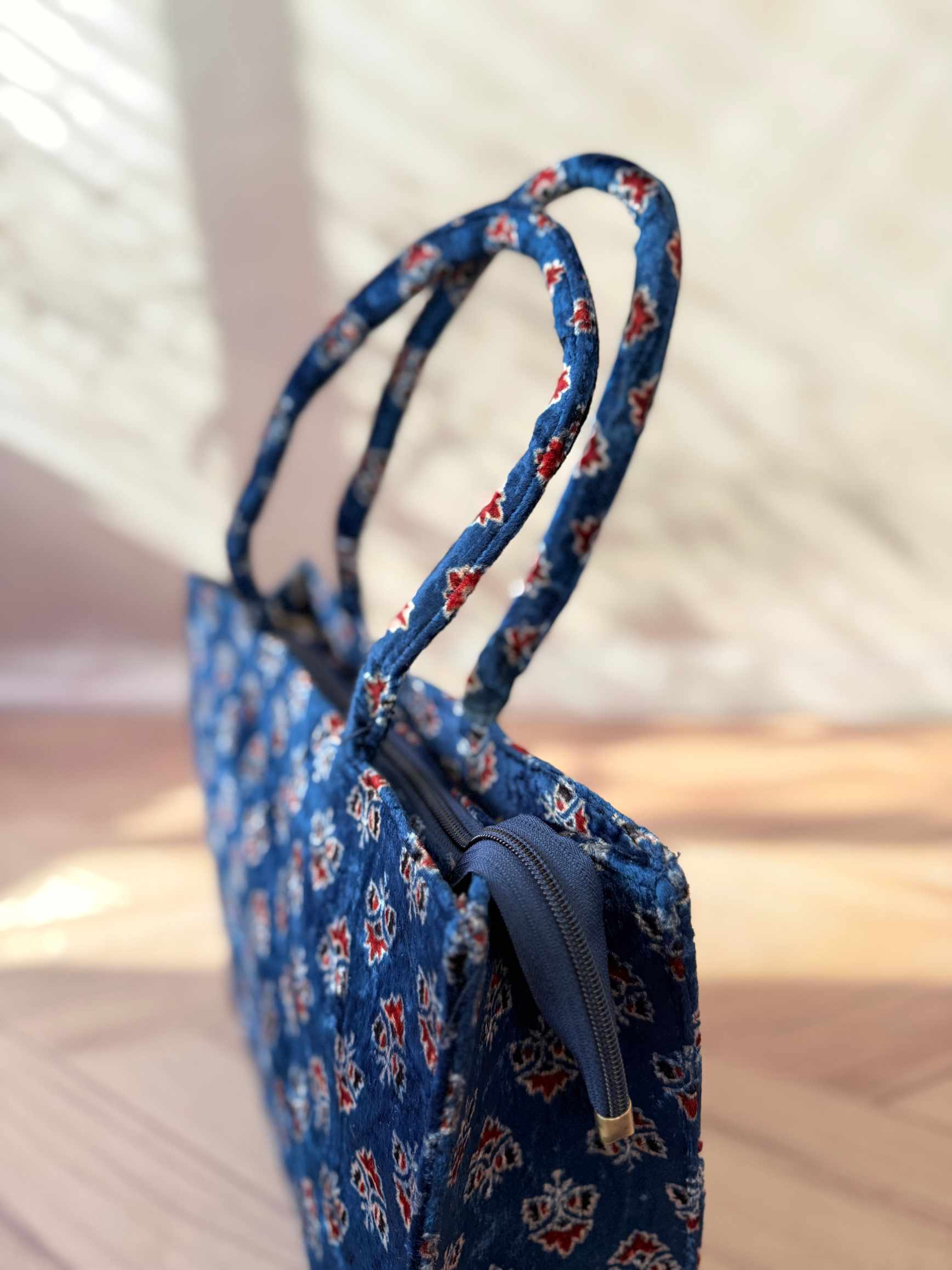 Welvet Ajarakh Tote Bag & Wallet Combo