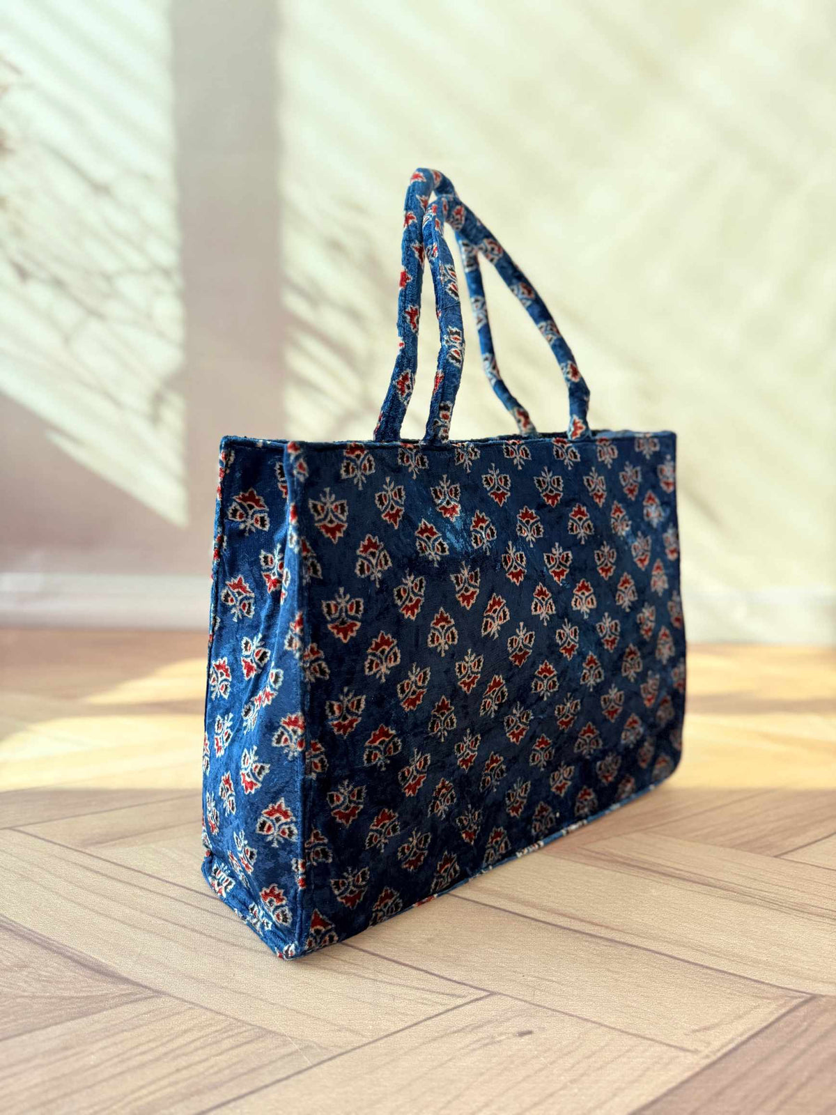 Welvet Ajarakh Tote Bag & Wallet Combo