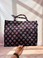 Welvet Ajarakh Tote Bag & Wallet Combo