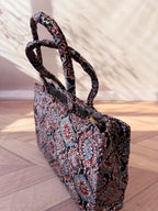 Welvet Ajarakh Tote Bag & Wallet Combo