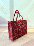 Welvet Ajarakh Tote Bag & Wallet Combo