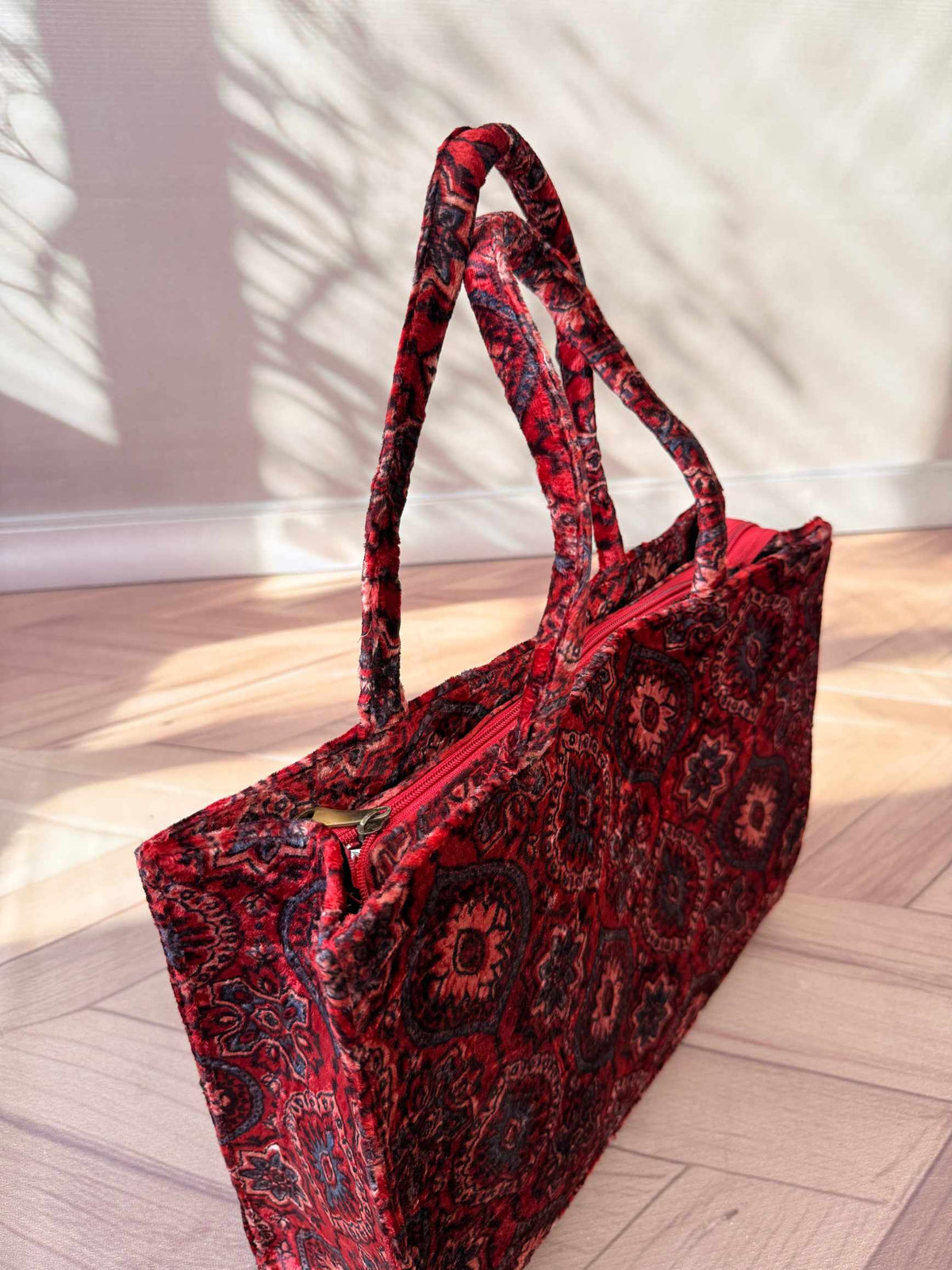 Welvet Ajarakh Tote Bag & Wallet Combo