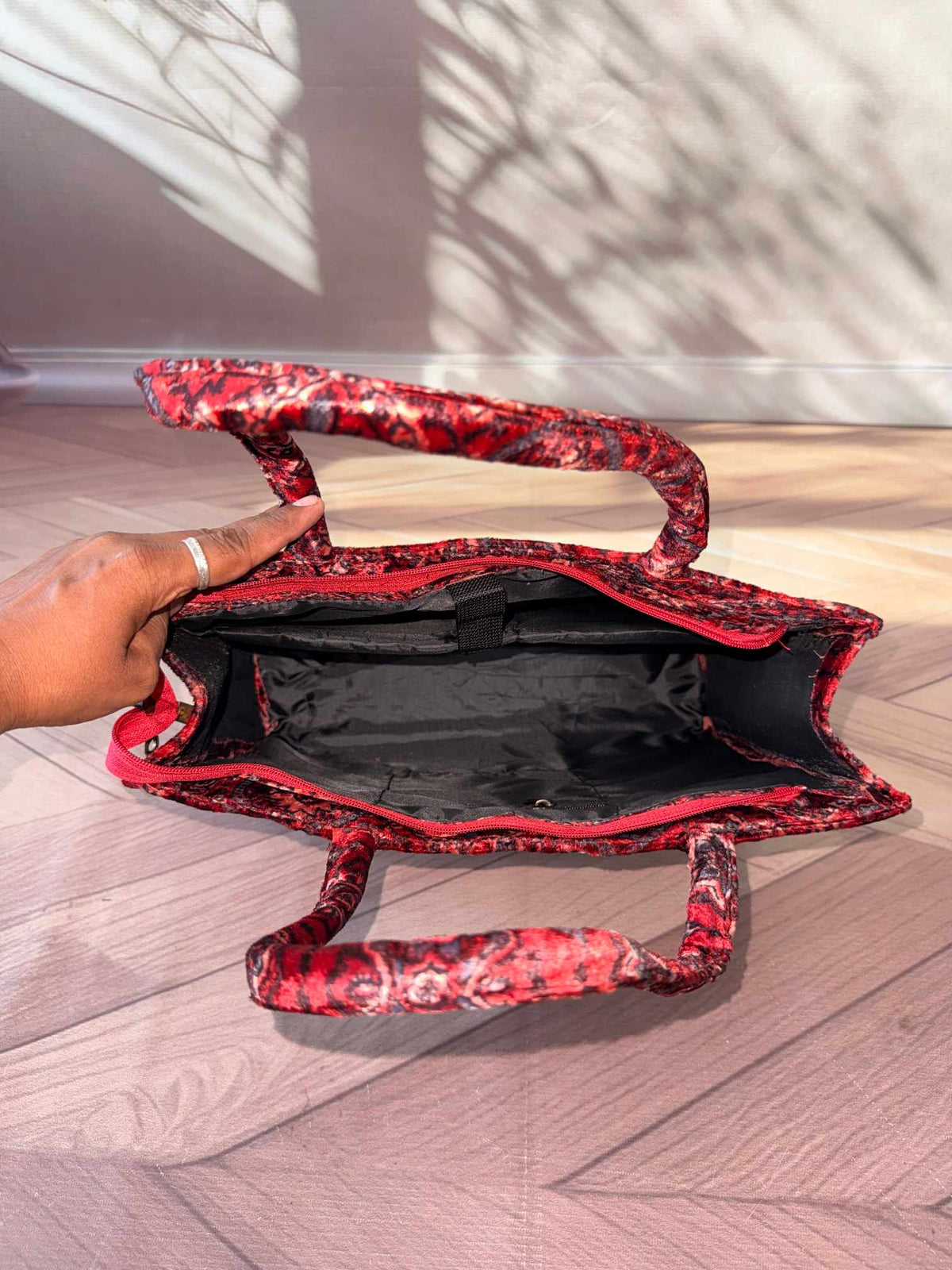 Welvet Ajarakh Tote Bag & Wallet Combo