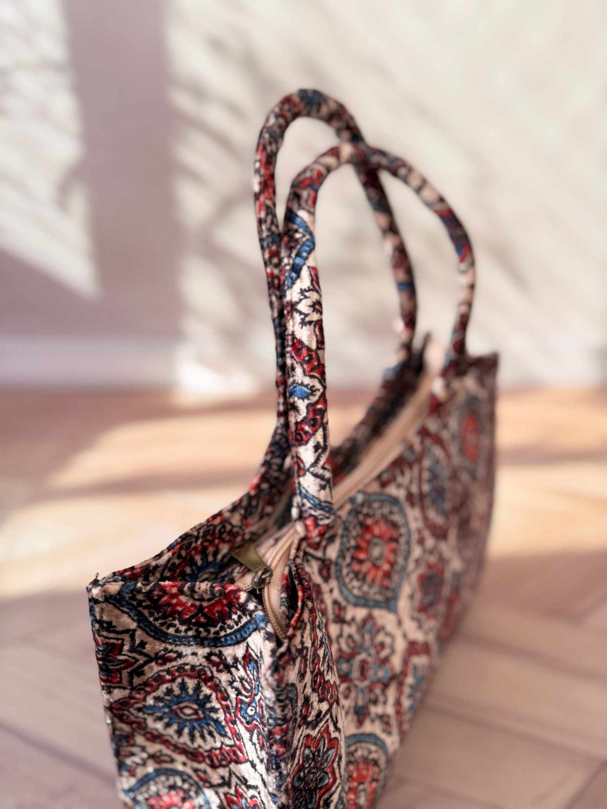 Welvet Ajarakh Tote Bag & Wallet Combo