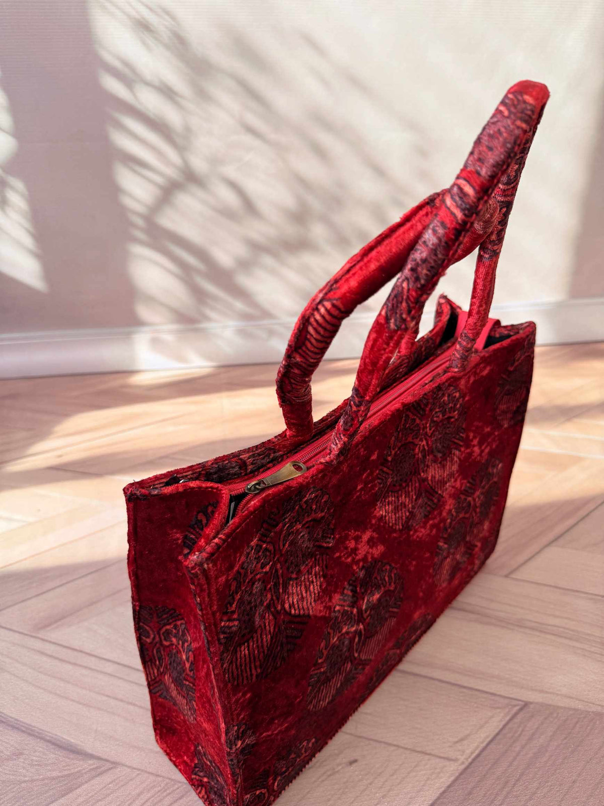 Welvet Ajarakh Tote Bag & Wallet Combo
