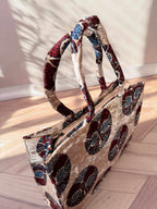 Welvet Ajarakh Tote Bag & Wallet Combo