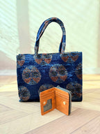 Welvet Ajarakh Tote Bag & Wallet Combo