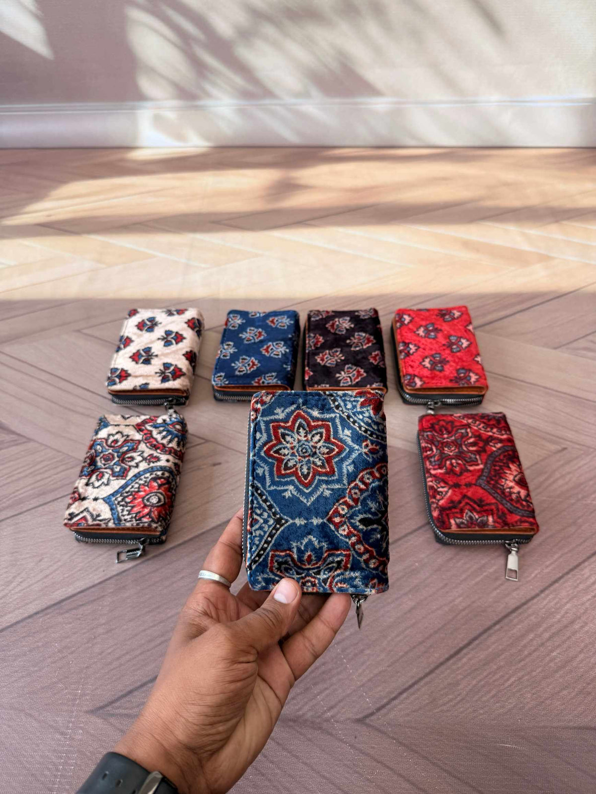 Velvet Mini Coin Wallet (8 pcs Combo)