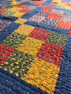 Handcrafted Ajarakh Patchwork Cotton Quilt / Rajai /Bedcover