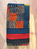 Handcrafted Ajarakh Patchwork Cotton Quilt / Rajai /Bedcover