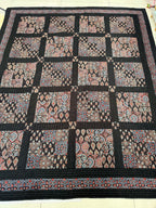 Handcrafted Ajarakh Patchwork Cotton Quilt / Rajai /Bedcover