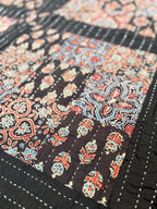 Handcrafted Ajarakh Patchwork Cotton Quilt / Rajai /Bedcover