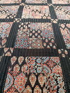 Handcrafted Ajarakh Patchwork Cotton Quilt / Rajai /Bedcover