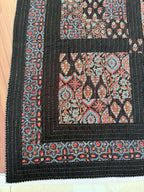 Handcrafted Ajarakh Patchwork Cotton Quilt / Rajai /Bedcover