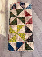 Handcrafted Ajarakh Patchwork Cotton Quilt / Rajai /Bedcover