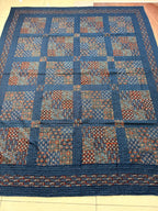 Handcrafted Ajarakh Patchwork Cotton Quilt / Rajai /Bedcover