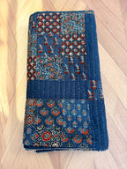 Handcrafted Ajarakh Patchwork Cotton Quilt / Rajai /Bedcover