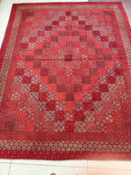 Handcrafted Ajarakh Patchwork Cotton Quilt / Rajai /Bedcover