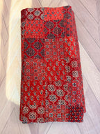 Handcrafted Ajarakh Patchwork Cotton Quilt / Rajai /Bedcover