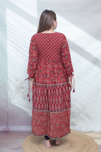 Naira Ajarakh Tessal Cotton Long Kurti/One Piece