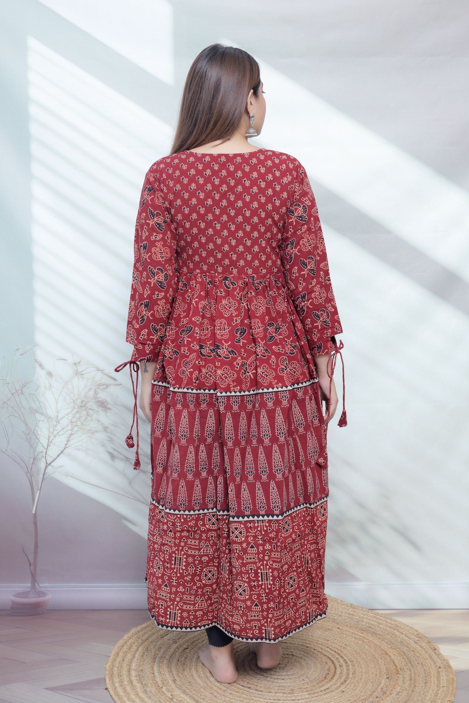 Naira Ajarakh Tessal Cotton Long Kurti/One Piece