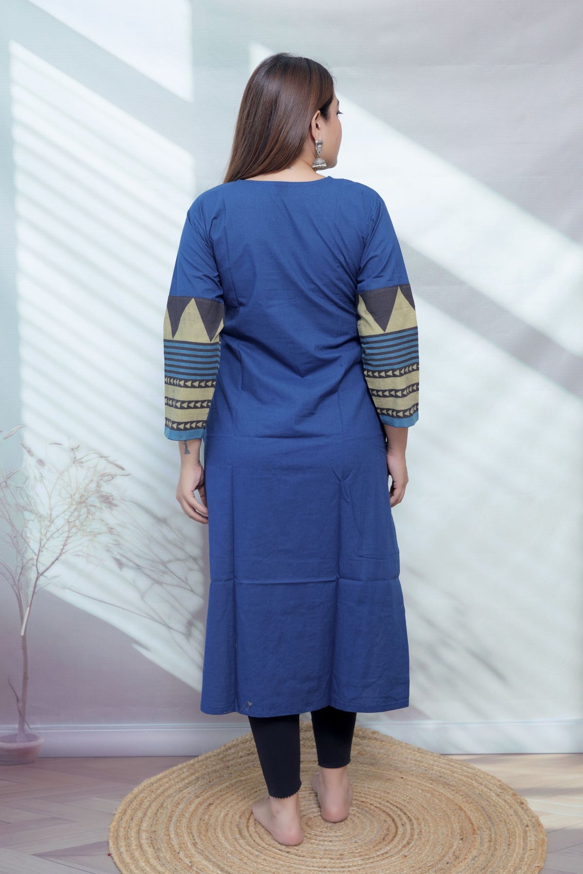 Bhoomi Ajarakh Dot Cotton Straight Kurti