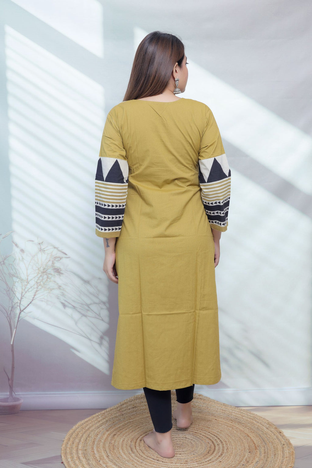 Bhoomi Ajarakh Dot Cotton Straight Kurti