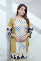 Bhoomi Ajarakh Dot Cotton Straight Kurti
