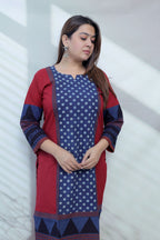 Bhoomi Ajarakh Dot Cotton Straight Kurti