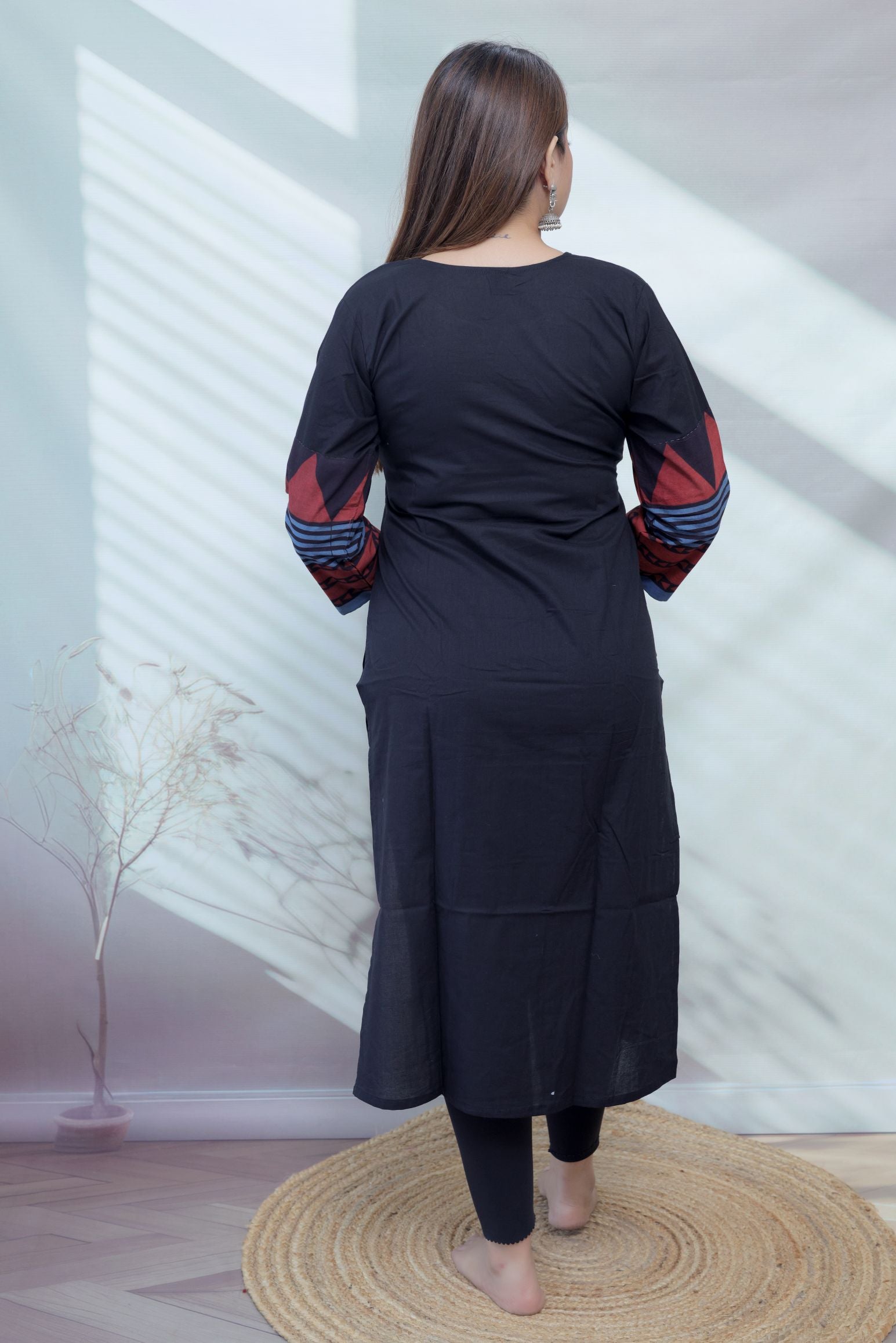Bhoomi Ajarakh Dot Cotton Straight Kurti