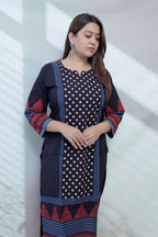 Bhoomi Ajarakh Dot Cotton Straight Kurti