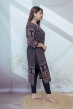 Ananya Ajarakh Mirror Cotton Straight Kurti