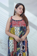 Maira Multi Ajarakh Patchwork Cotton Kurti/One Piece