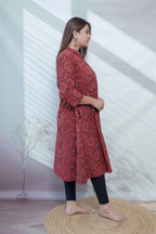 Roohi Ajarakh Blockprint A Line Cotton Kurti