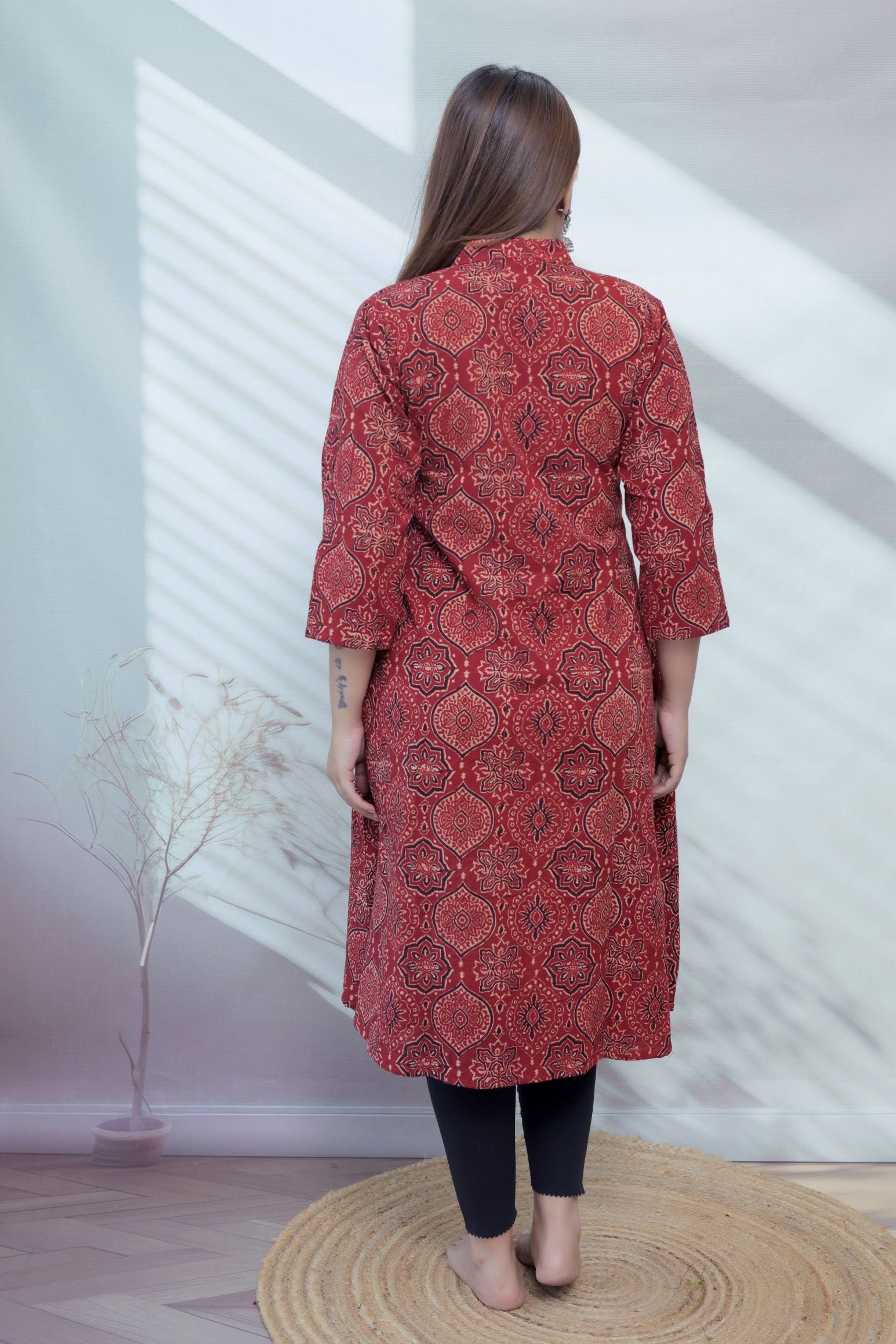 Roohi Ajarakh Blockprint A Line Cotton Kurti